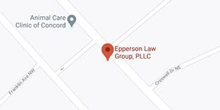 Map of Epperson Law Group Office on Church Street